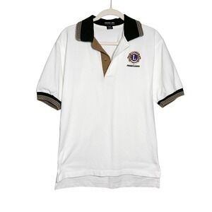 Jonathan Corey Men's Lions International Pennsylvania Polo Shirt White Small‎